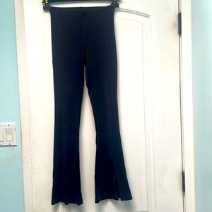Zara kids black flare pull on knit pants sz 11-12